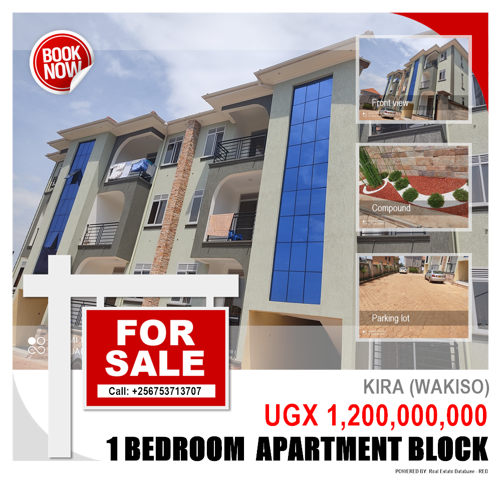 1 bedroom Apartment block  for sale in Kira Wakiso Uganda, code: 94382