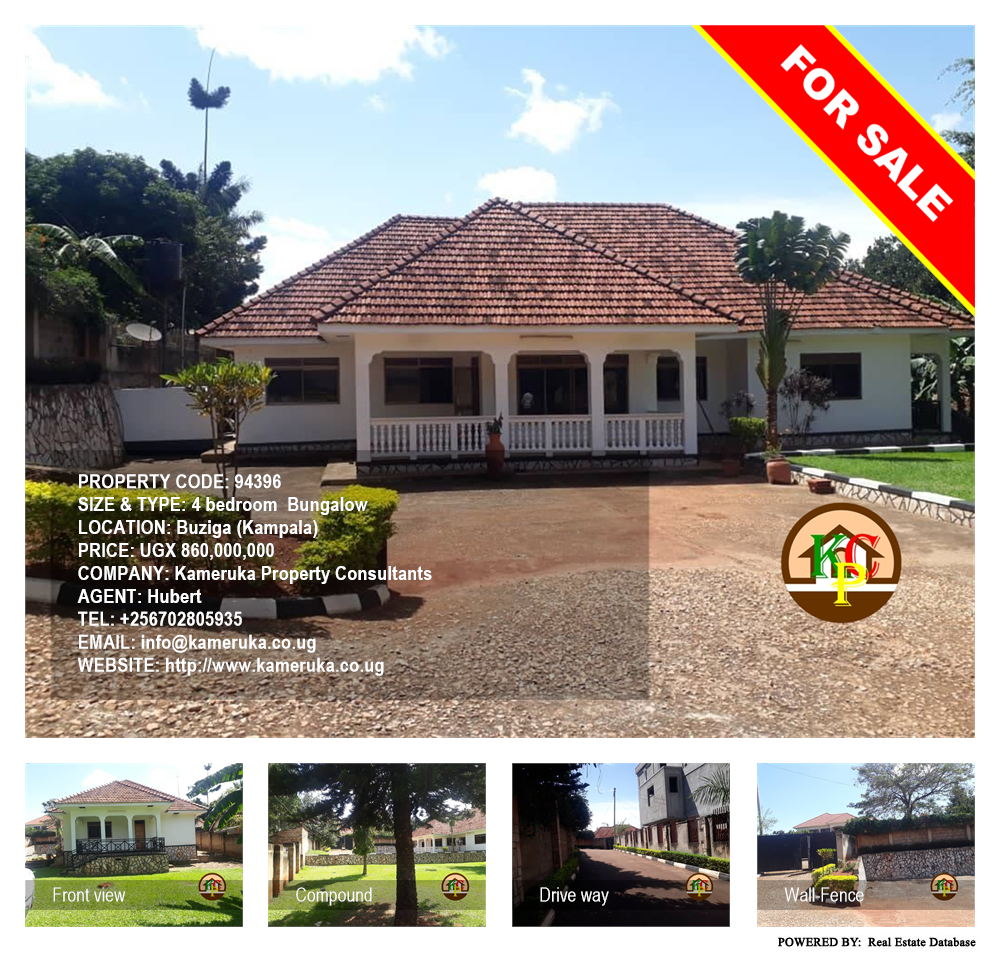 4 bedroom Bungalow  for sale in Buziga Kampala Uganda, code: 94396