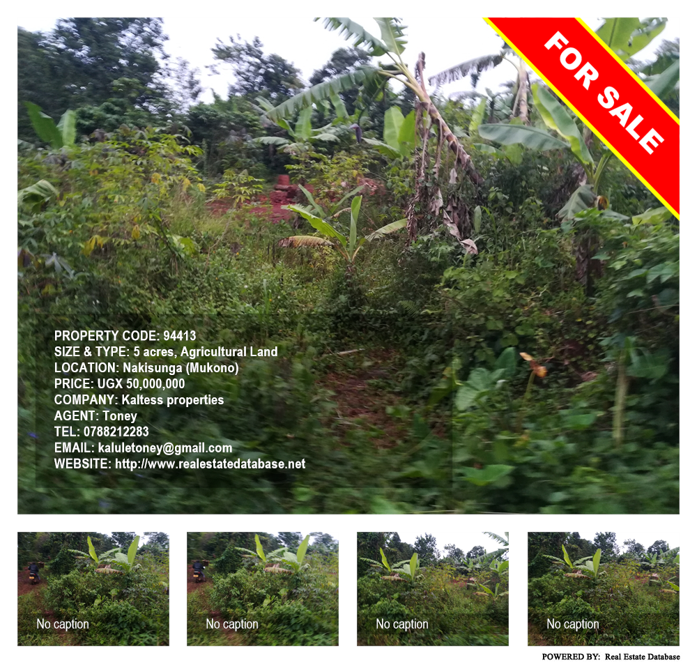 Agricultural Land  for sale in Nakisunga Mukono Uganda, code: 94413