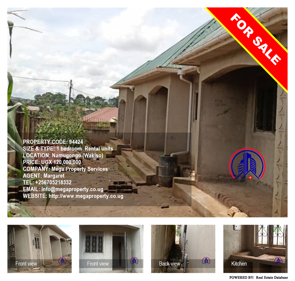 1 bedroom Rental units  for sale in Namugongo Wakiso Uganda, code: 94424