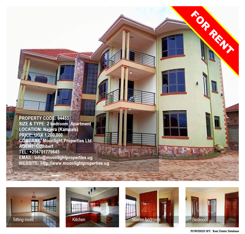 2 bedroom Apartment  for rent in Najjera Kampala Uganda, code: 94453