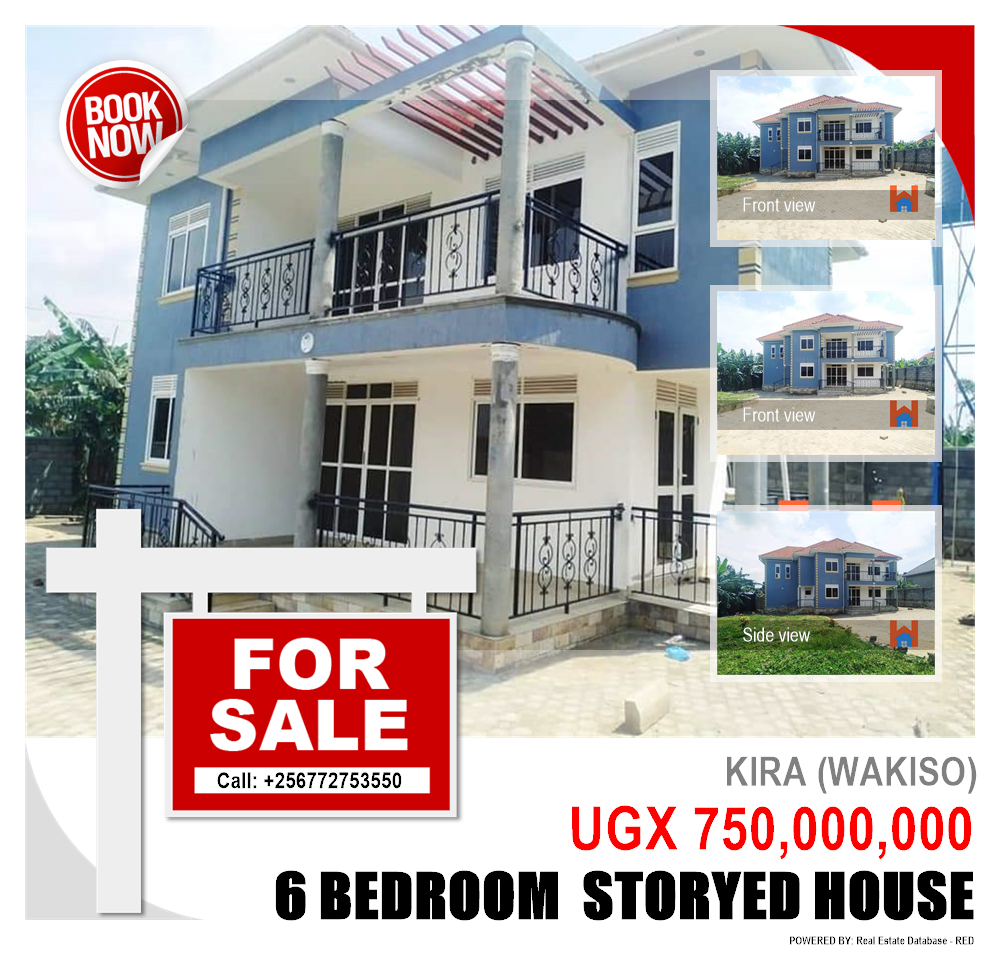 6 bedroom Storeyed house  for sale in Kira Wakiso Uganda, code: 94478