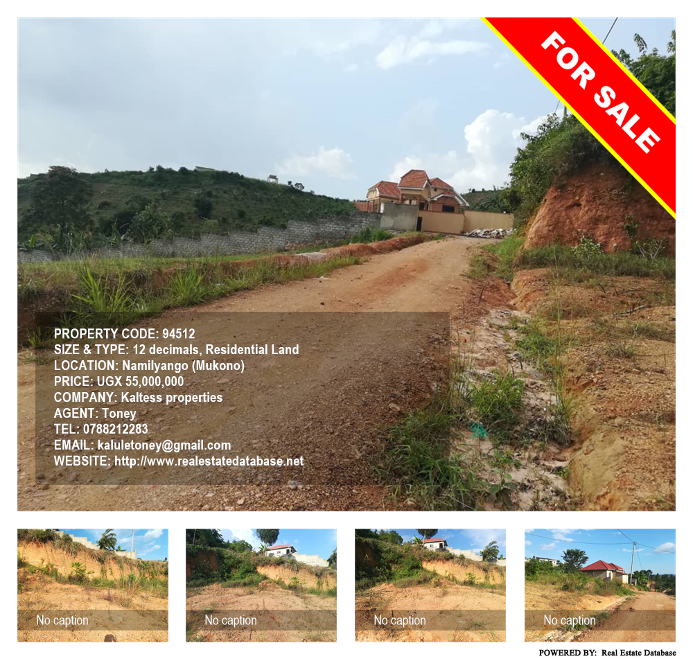 Residential Land  for sale in Namilyango Mukono Uganda, code: 94512