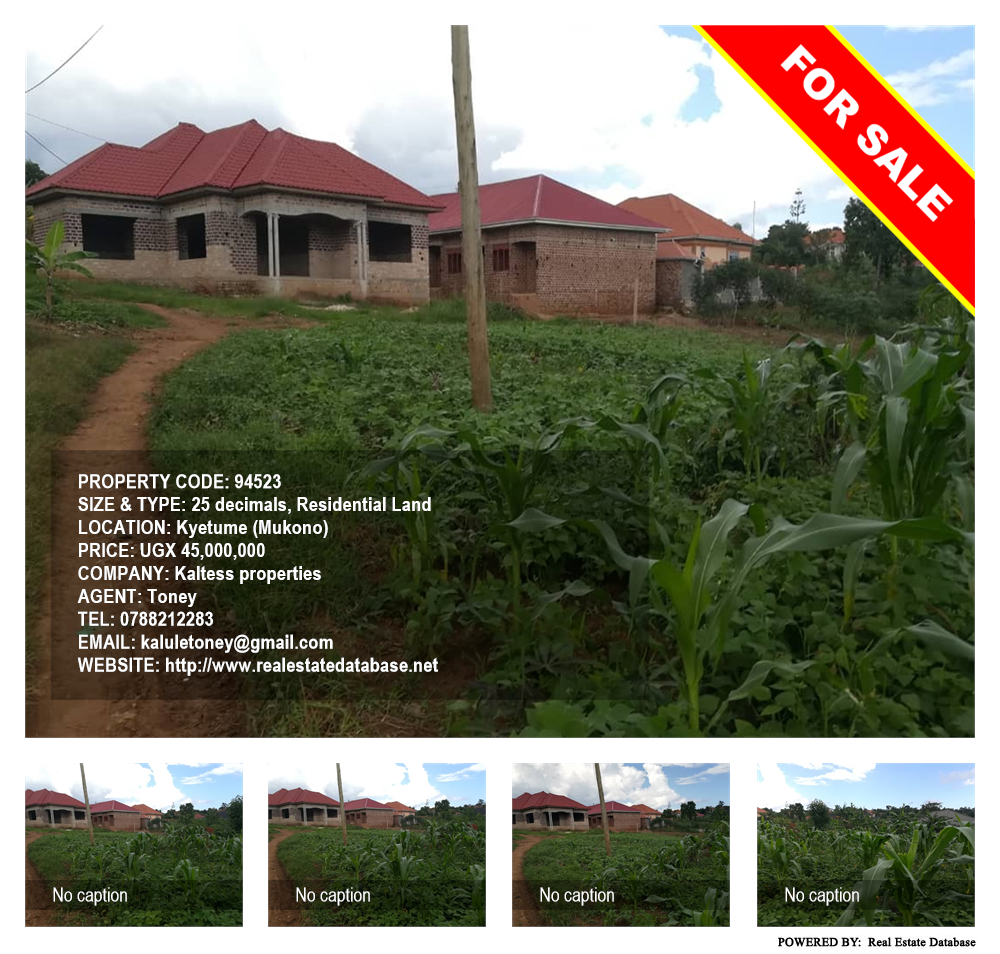 Residential Land  for sale in Kyetume Mukono Uganda, code: 94523