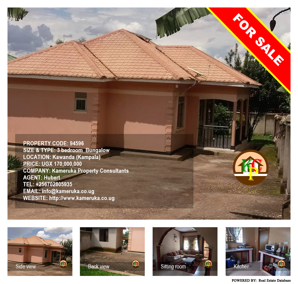 3 bedroom Bungalow  for sale in Kawanda Kampala Uganda, code: 94596