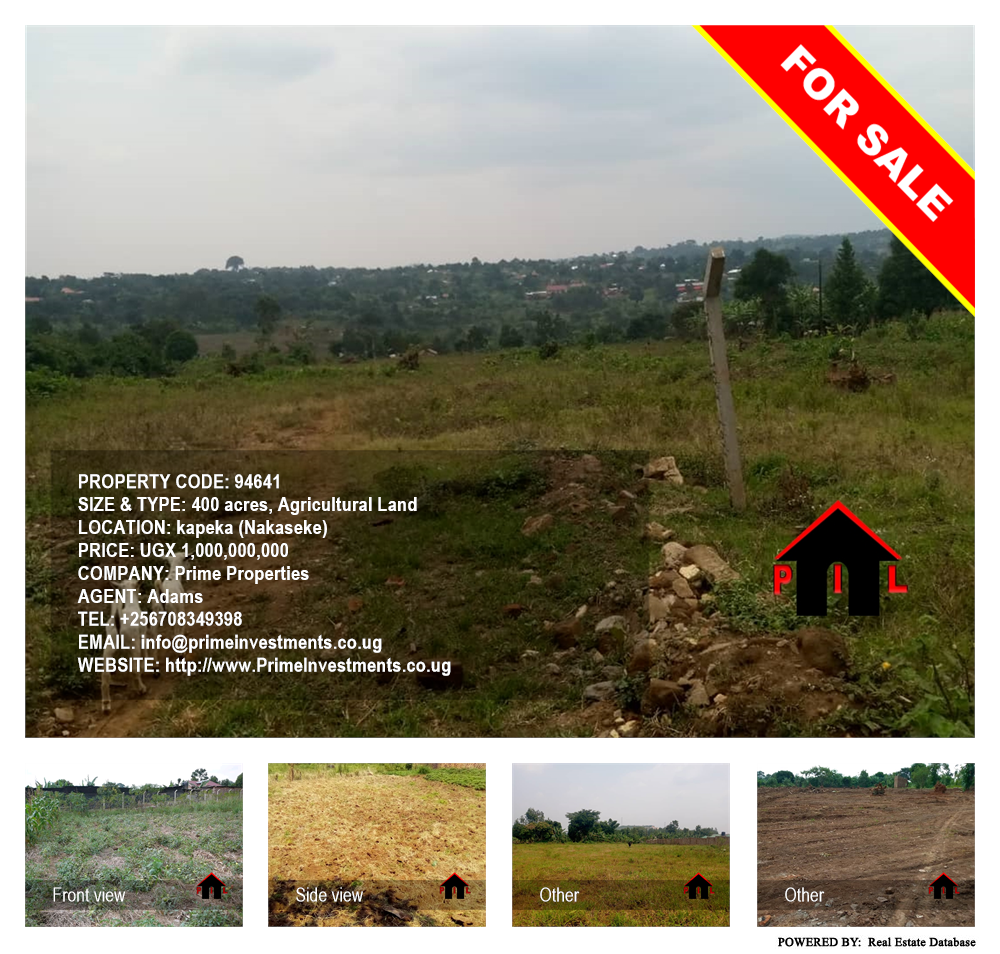 Agricultural Land  for sale in Kapeeka Nakaseke Uganda, code: 94641