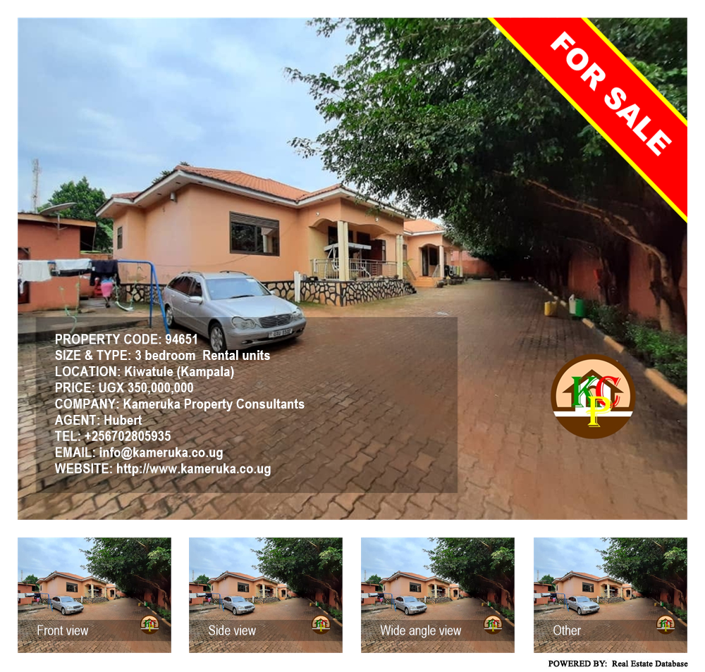 3 bedroom Rental units  for sale in Kiwaatule Kampala Uganda, code: 94651