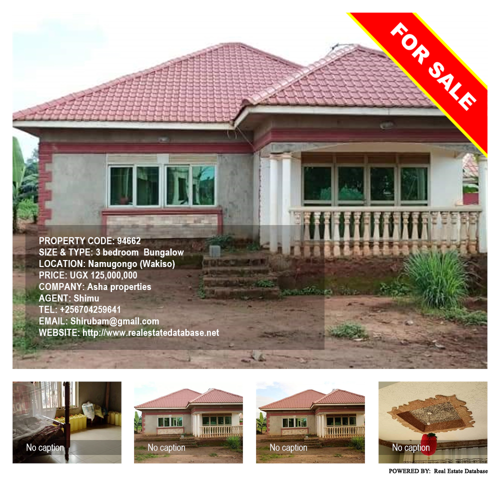 3 bedroom Bungalow  for sale in Namugongo Wakiso Uganda, code: 94662