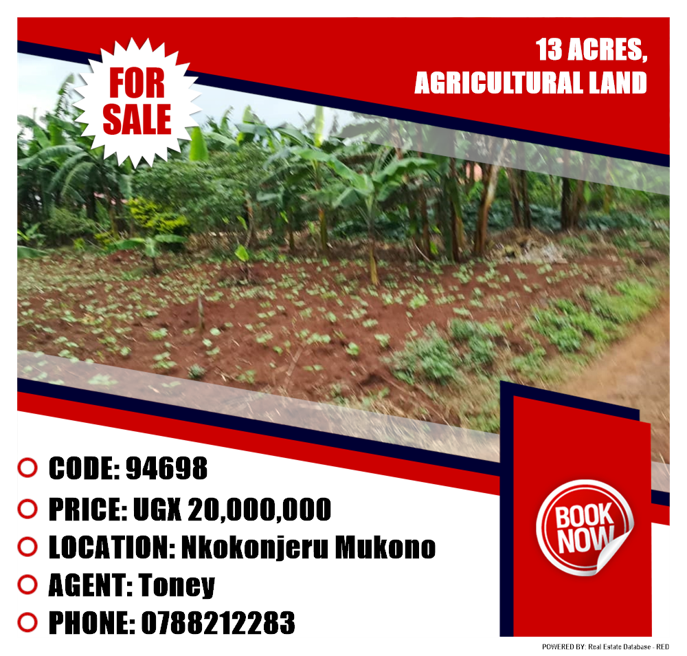 Agricultural Land  for sale in Nkokonjeru Mukono Uganda, code: 94698