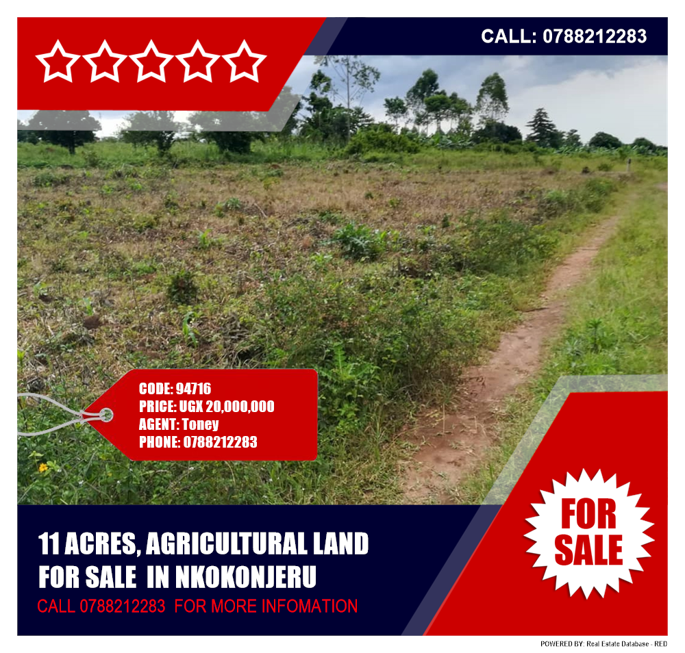 Agricultural Land  for sale in Nkokonjeru Mukono Uganda, code: 94716