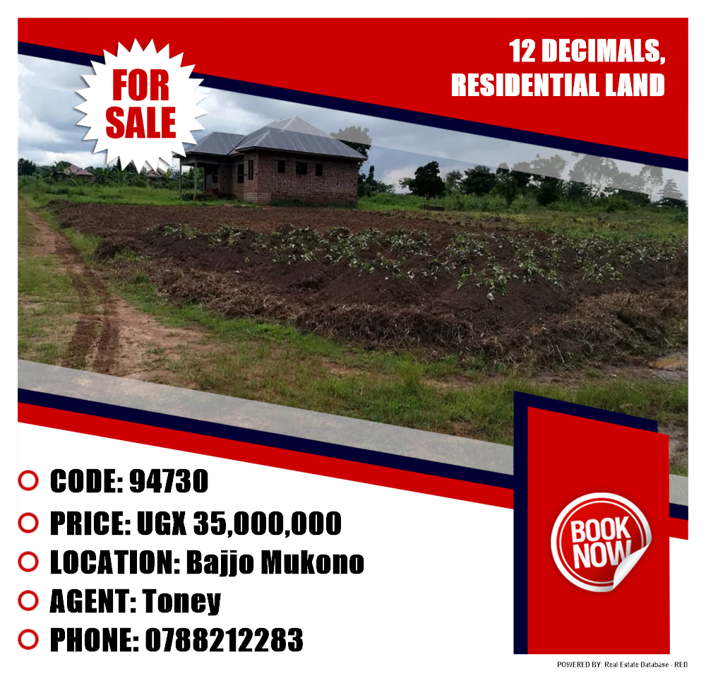 Residential Land  for sale in Bajjo Mukono Uganda, code: 94730