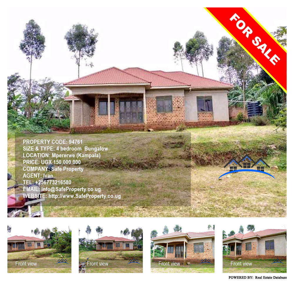 4 bedroom Bungalow  for sale in Mpererwe Kampala Uganda, code: 94761