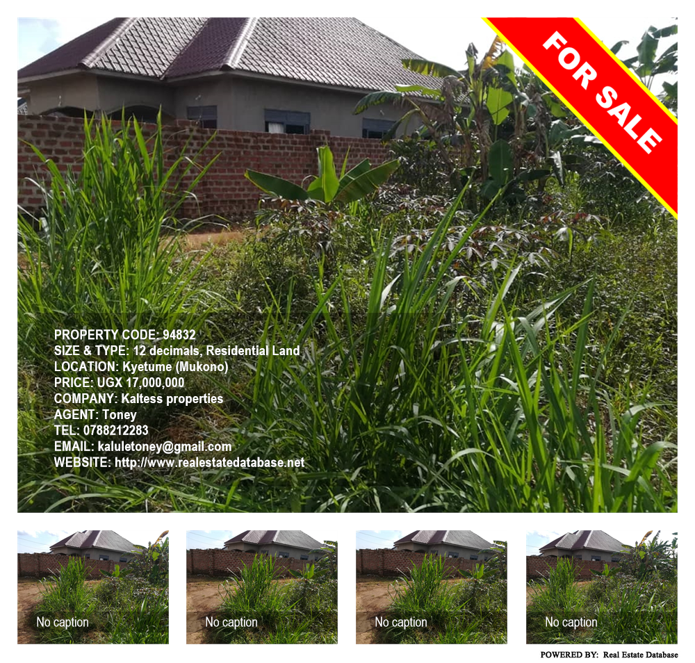 Residential Land  for sale in Kyetume Mukono Uganda, code: 94832