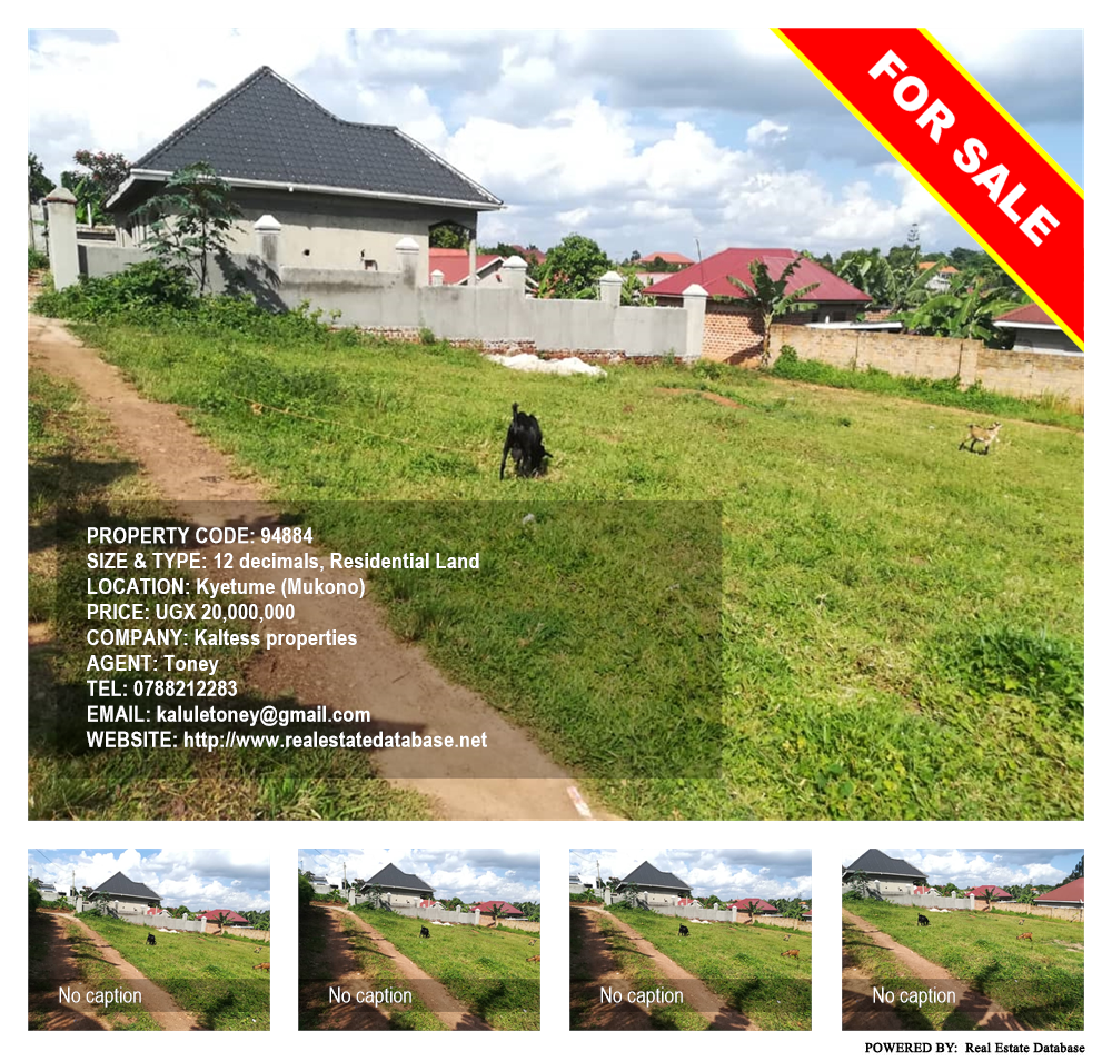 Residential Land  for sale in Kyetume Mukono Uganda, code: 94884