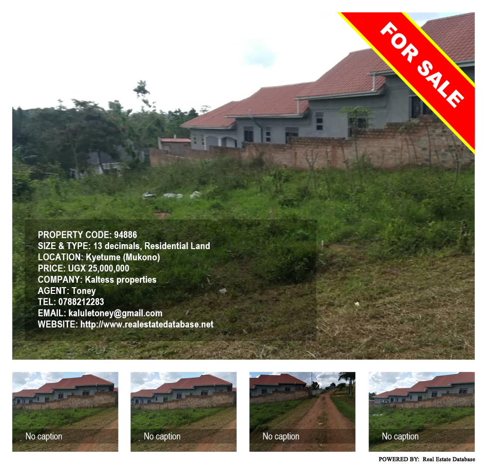 Residential Land  for sale in Kyetume Mukono Uganda, code: 94886