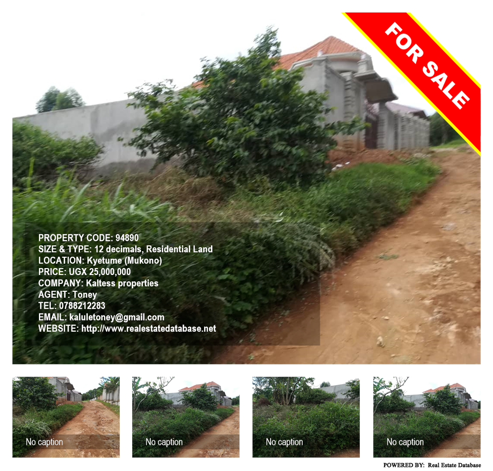 Residential Land  for sale in Kyetume Mukono Uganda, code: 94890