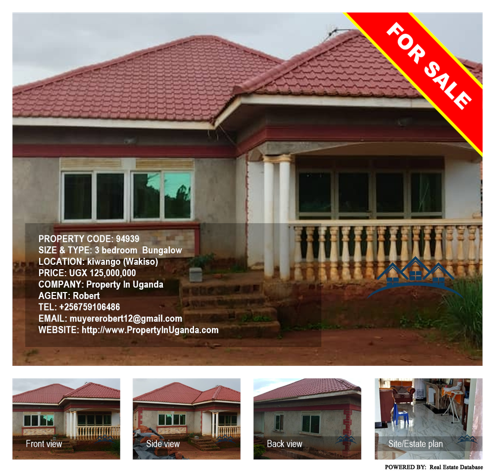 3 bedroom Bungalow  for sale in Kiwango Wakiso Uganda, code: 94939