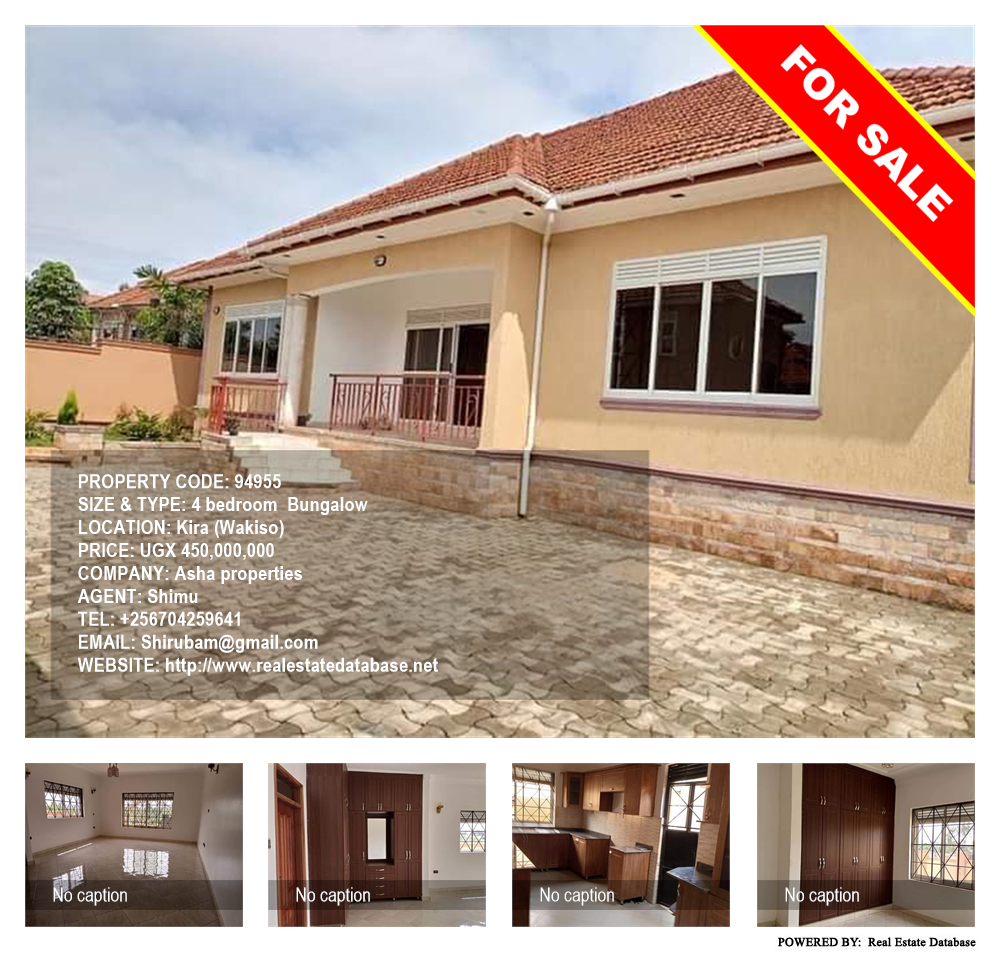4 bedroom Bungalow  for sale in Kira Wakiso Uganda, code: 94955