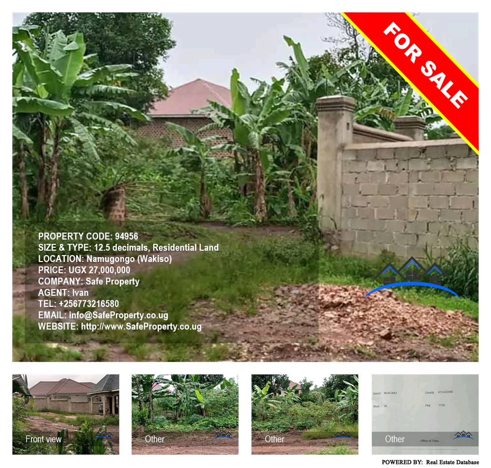 Residential Land  for sale in Namugongo Wakiso Uganda, code: 94956