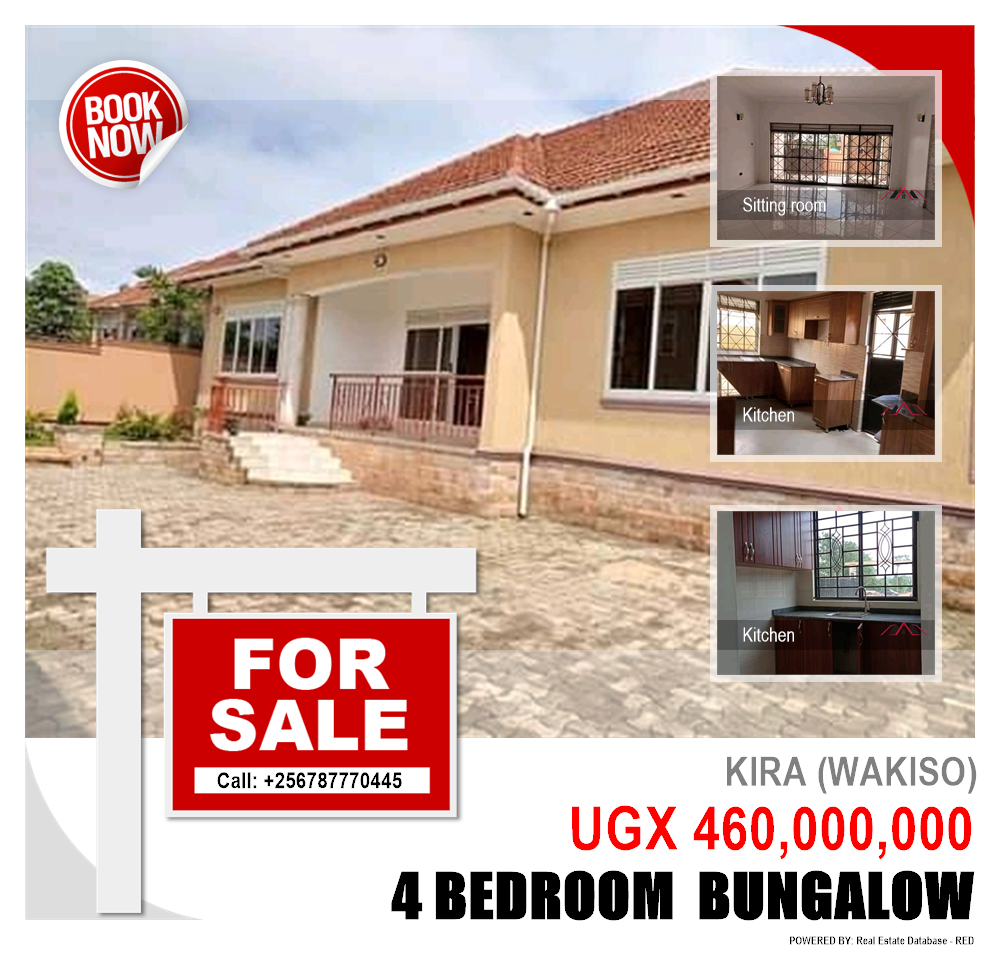 4 bedroom Bungalow  for sale in Kira Wakiso Uganda, code: 95000