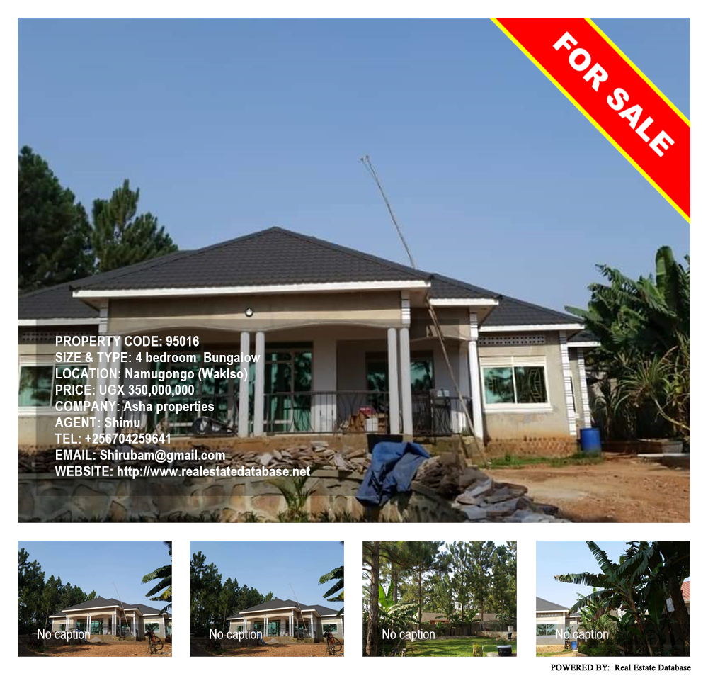 4 bedroom Bungalow  for sale in Namugongo Wakiso Uganda, code: 95016