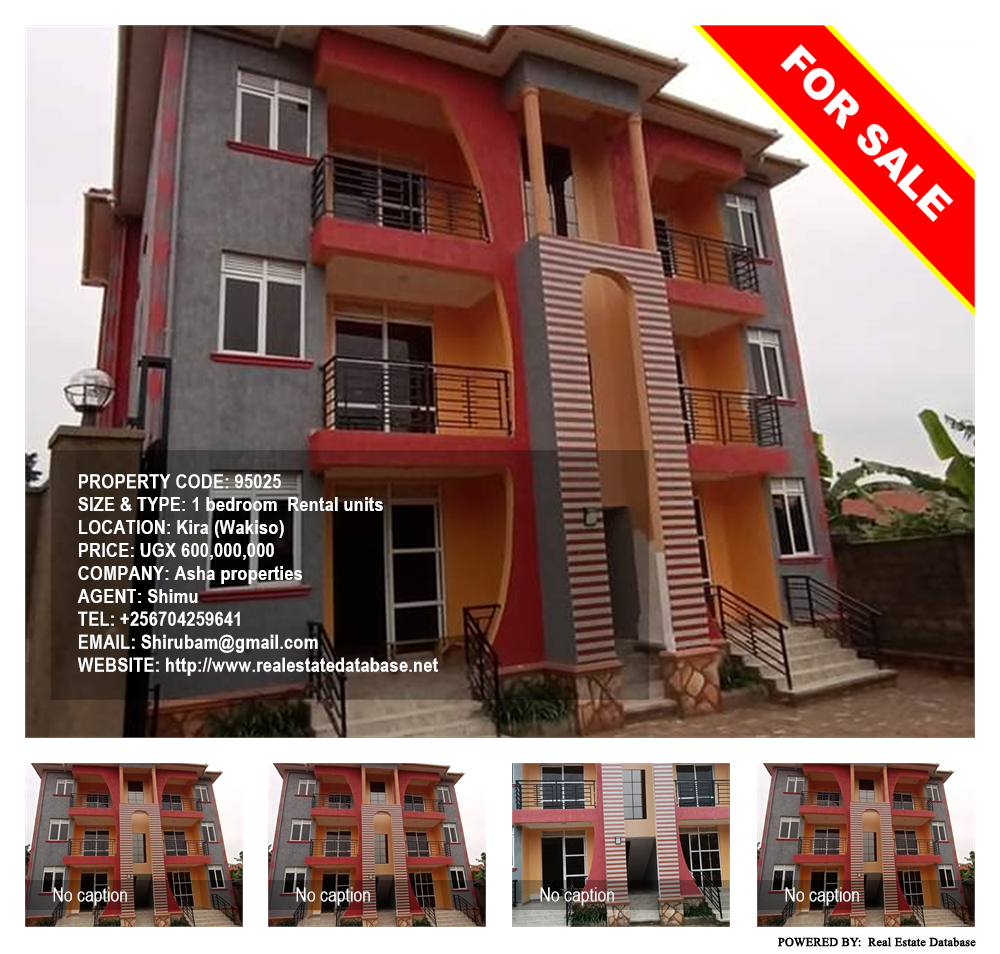 1 bedroom Rental units  for sale in Kira Wakiso Uganda, code: 95025