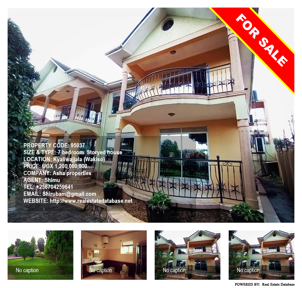 7 bedroom Storeyed house  for sale in Kyaliwajjala Wakiso Uganda, code: 95037