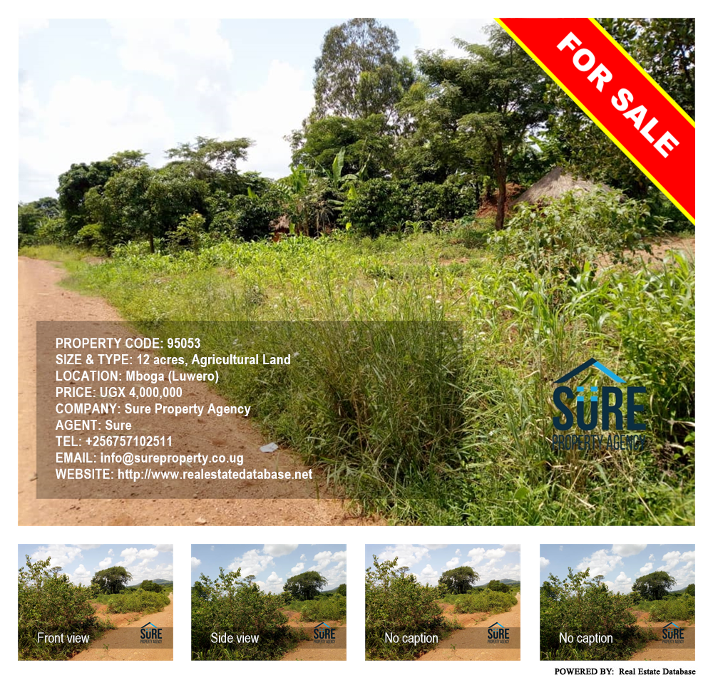 Agricultural Land  for sale in Mboga Luweero Uganda, code: 95053