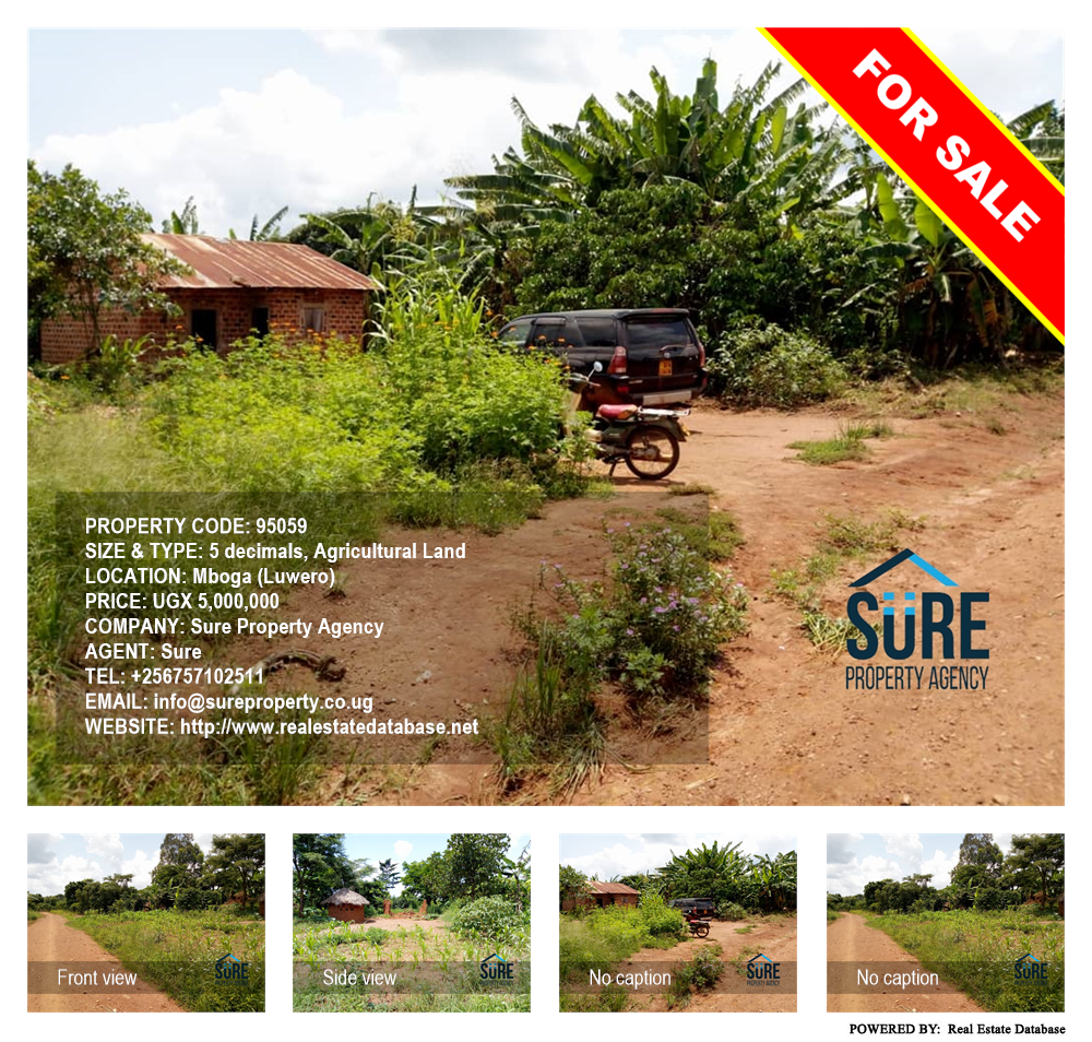 Agricultural Land  for sale in Mboga Luweero Uganda, code: 95059