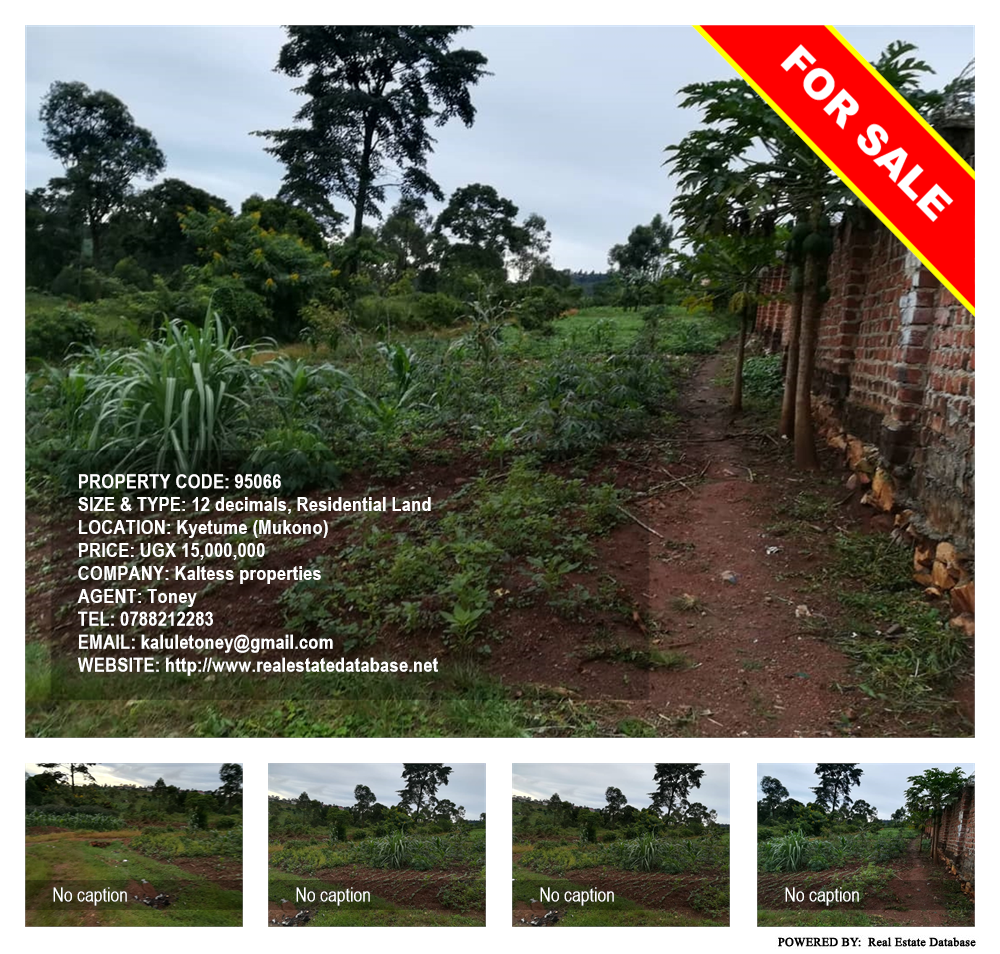 Residential Land  for sale in Kyetume Mukono Uganda, code: 95066