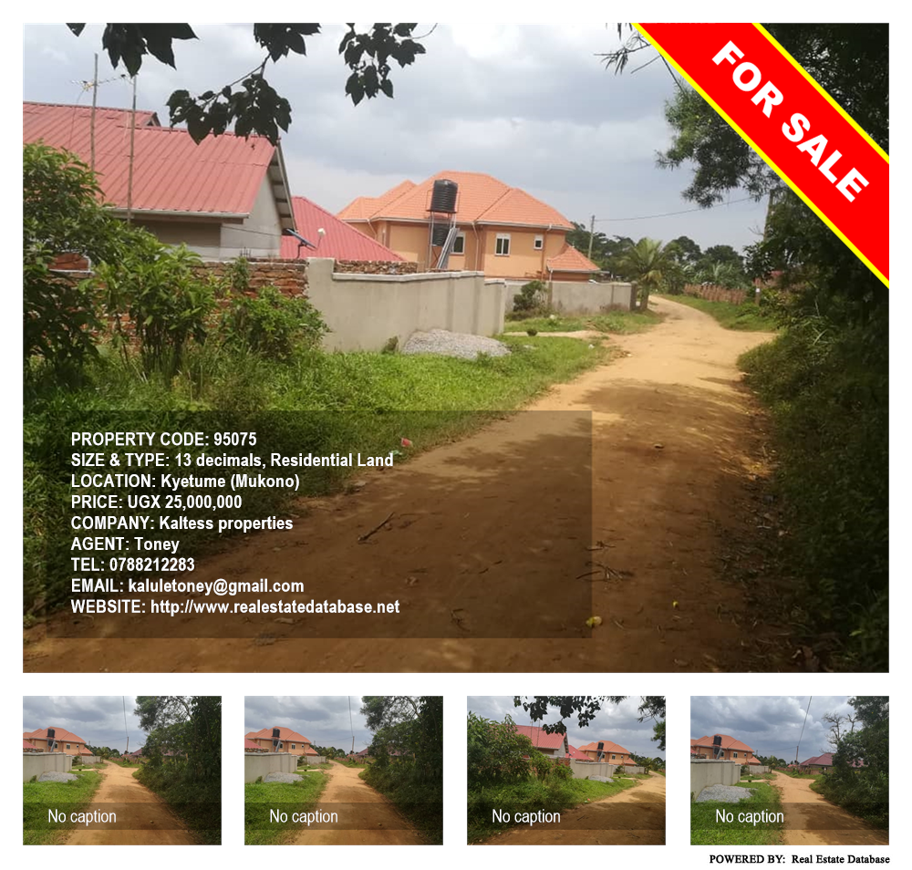Residential Land  for sale in Kyetume Mukono Uganda, code: 95075