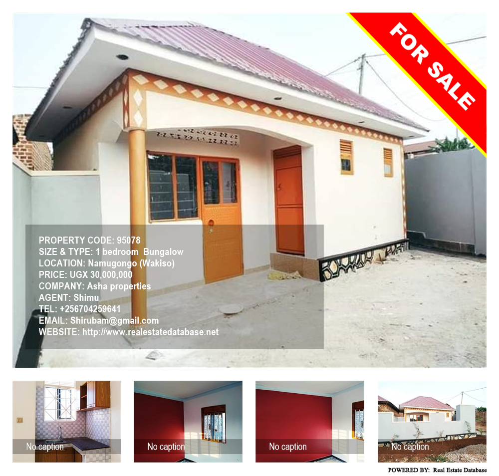 1 bedroom Bungalow  for sale in Namugongo Wakiso Uganda, code: 95078