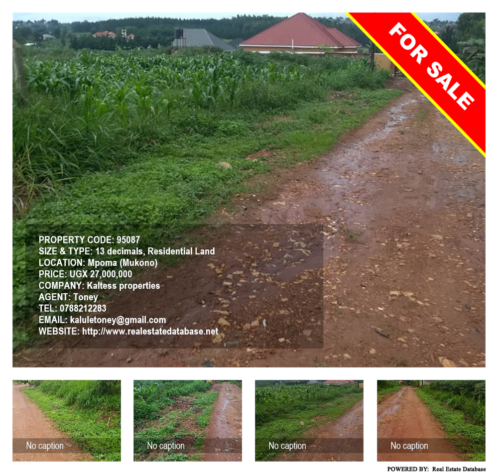 Residential Land  for sale in Mpoma Mukono Uganda, code: 95087
