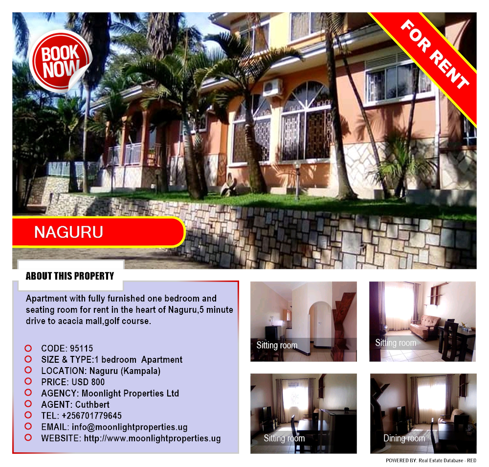 1 bedroom Apartment  for rent in Naguru Kampala Uganda, code: 95115