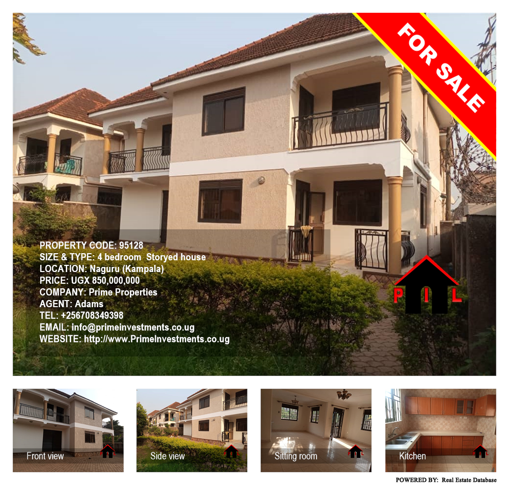 4 bedroom Storeyed house  for sale in Naguru Kampala Uganda, code: 95128