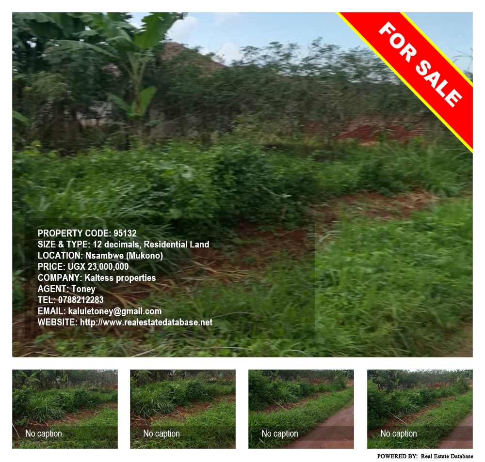 Residential Land  for sale in Nsambwe Mukono Uganda, code: 95132
