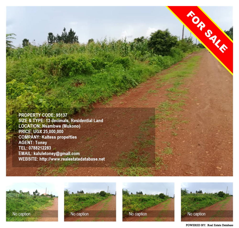 Residential Land  for sale in Nsambwe Mukono Uganda, code: 95137
