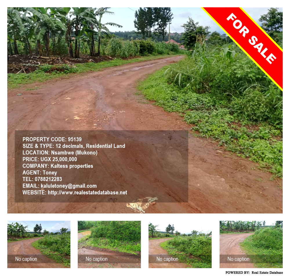 Residential Land  for sale in Nsambwe Mukono Uganda, code: 95139