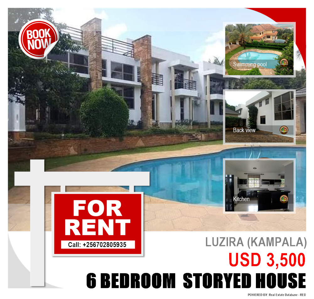 6 bedroom Storeyed house  for rent in Luzira Kampala Uganda, code: 95144