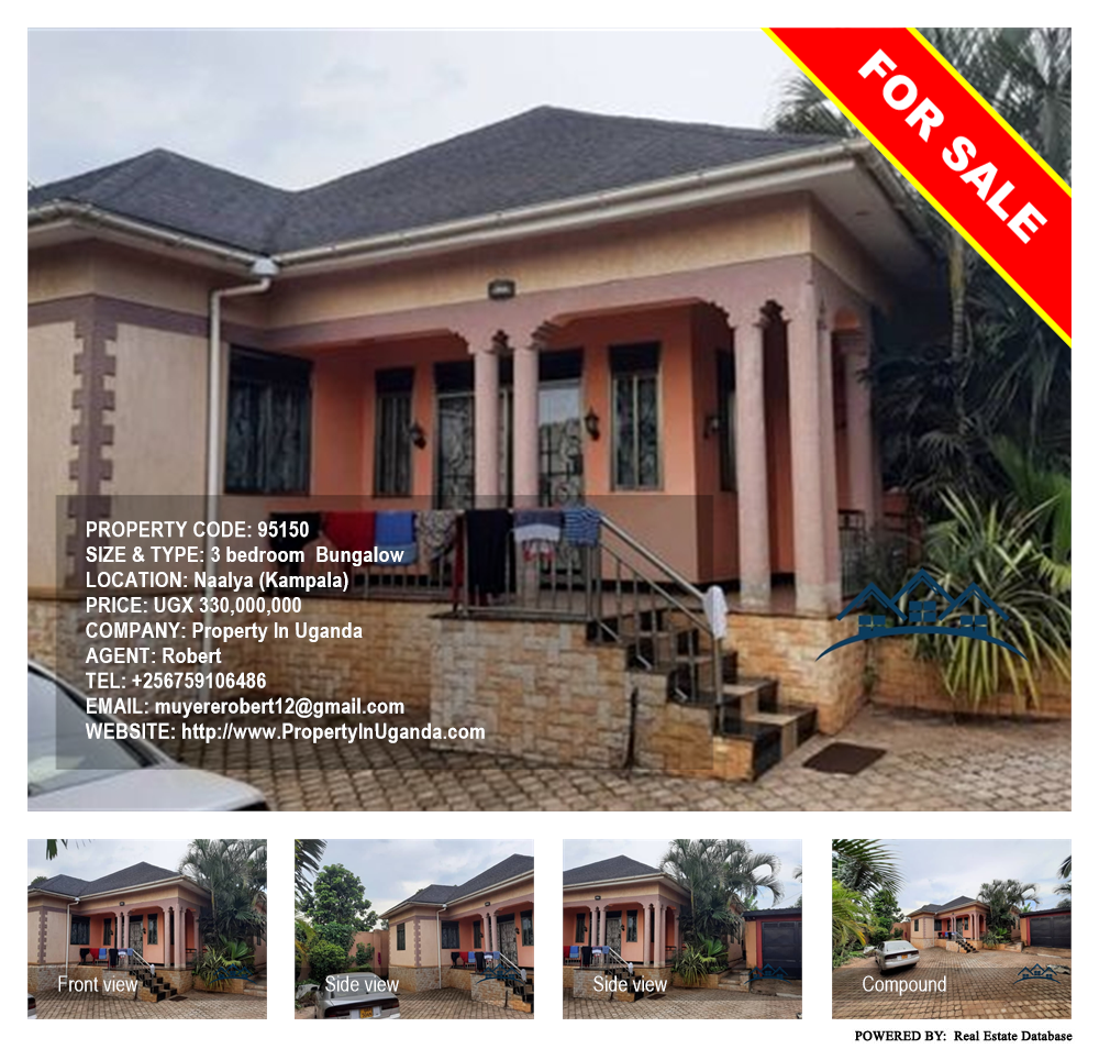 3 bedroom Bungalow  for sale in Naalya Kampala Uganda, code: 95150