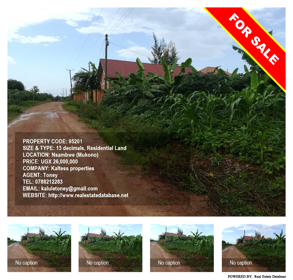 Residential Land  for sale in Nsambwe Mukono Uganda, code: 95201