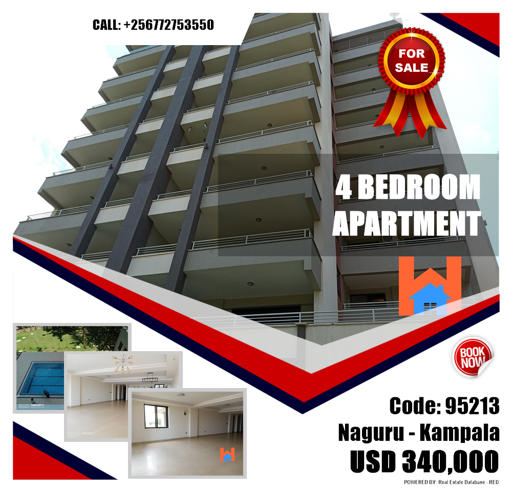 4 bedroom Apartment  for sale in Naguru Kampala Uganda, code: 95213