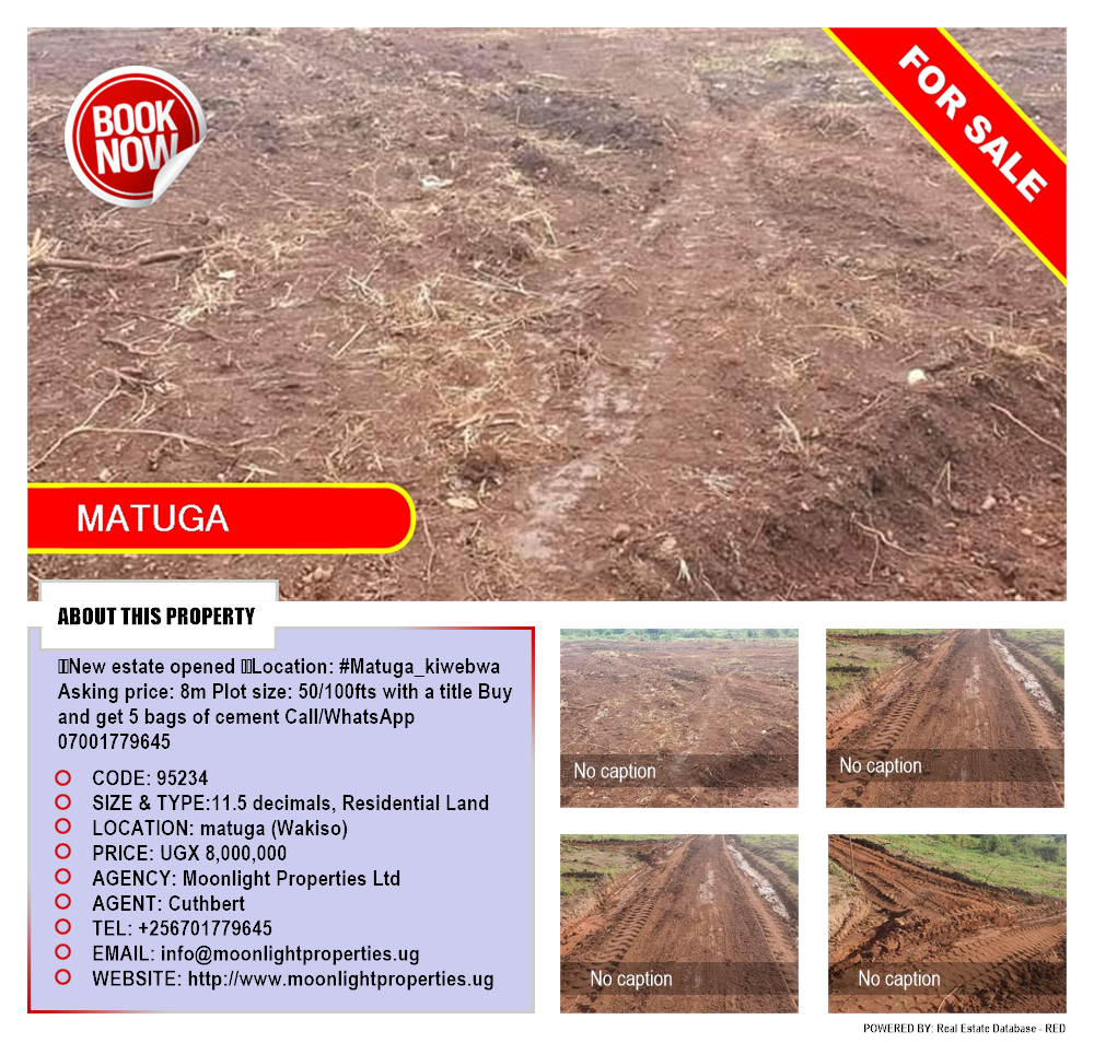 Residential Land  for sale in Matugga Wakiso Uganda, code: 95234