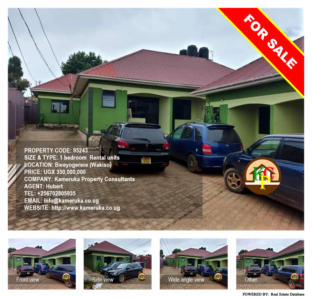 1 bedroom Rental units  for sale in Bweyogerere Wakiso Uganda, code: 95243