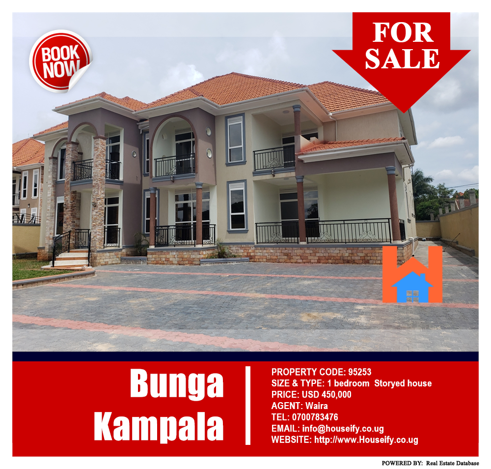 1 bedroom Storeyed house  for sale in Bbunga Kampala Uganda, code: 95253