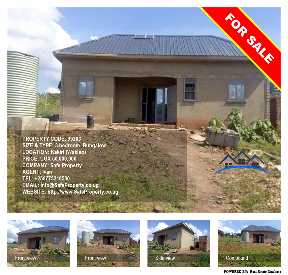 3 bedroom Bungalow  for sale in Kakiri Wakiso Uganda, code: 95283