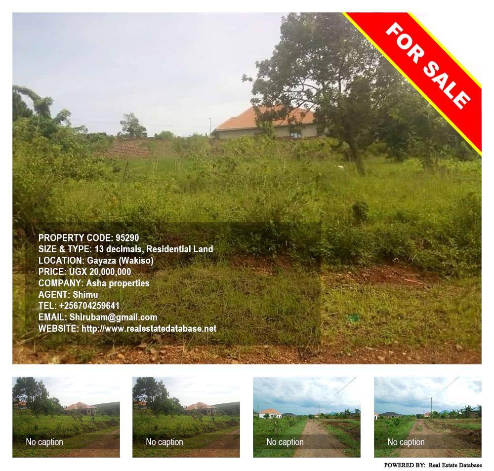 Residential Land  for sale in Gayaza Wakiso Uganda, code: 95290