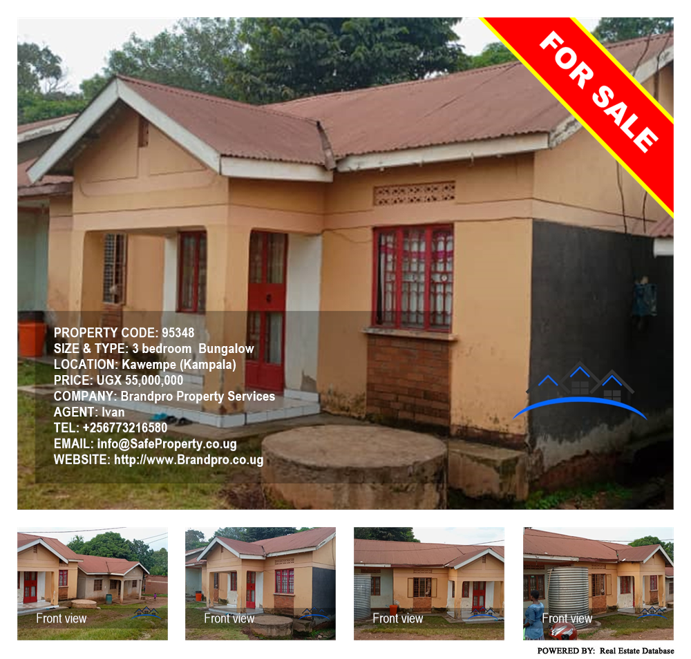 3 bedroom Bungalow  for sale in Kawempe Kampala Uganda, code: 95348