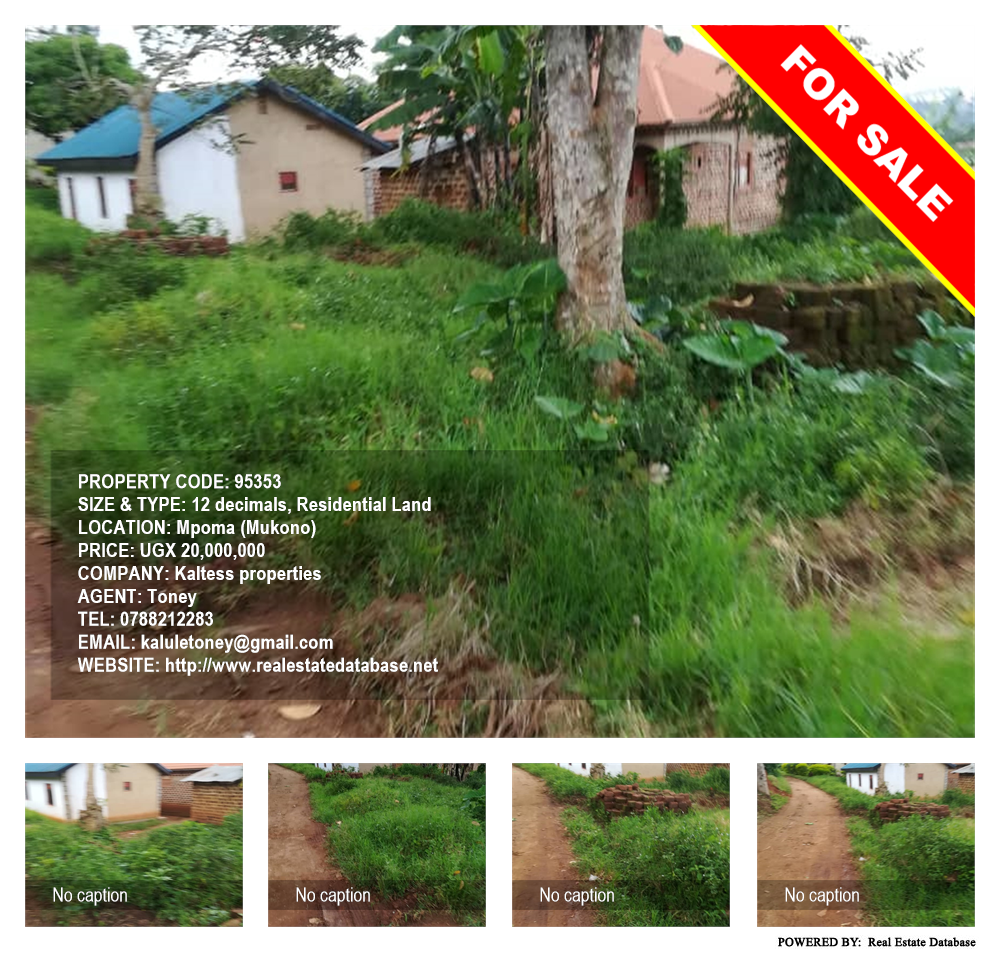 Residential Land  for sale in Mpoma Mukono Uganda, code: 95353
