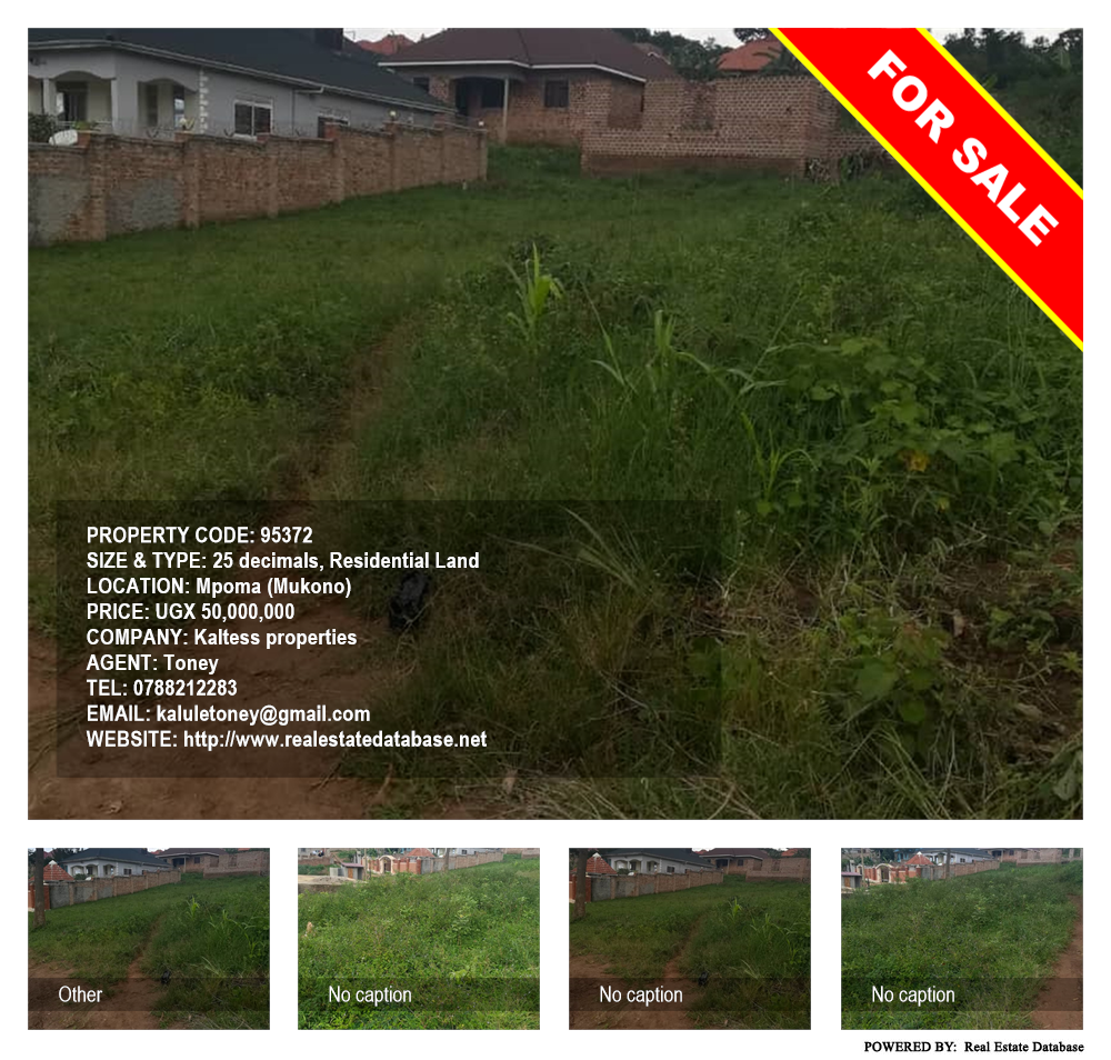 Residential Land  for sale in Mpoma Mukono Uganda, code: 95372